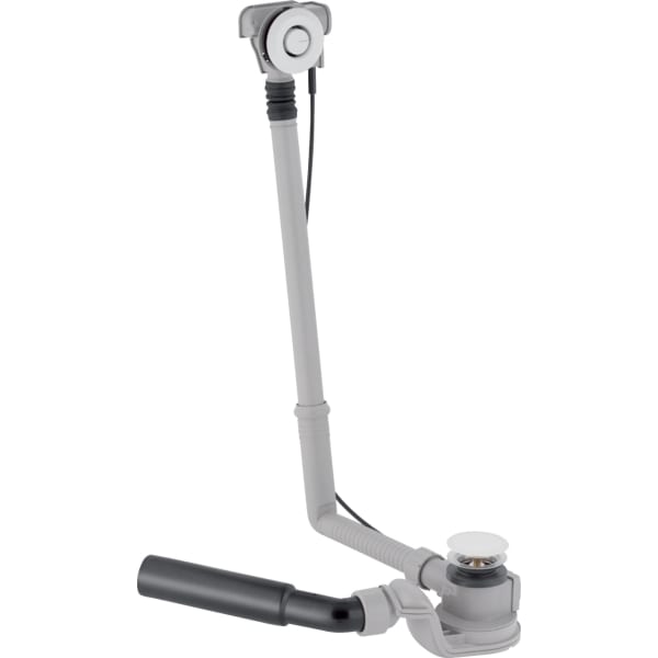 keramag Geberit bathtub drain with push actuation PushControl d52 height 60 cm with ready-to-fit-set and connection bend