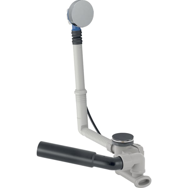 keramag Geberit bathtub drain with turn handle d52 length 26 cm with ready-to-fit-set