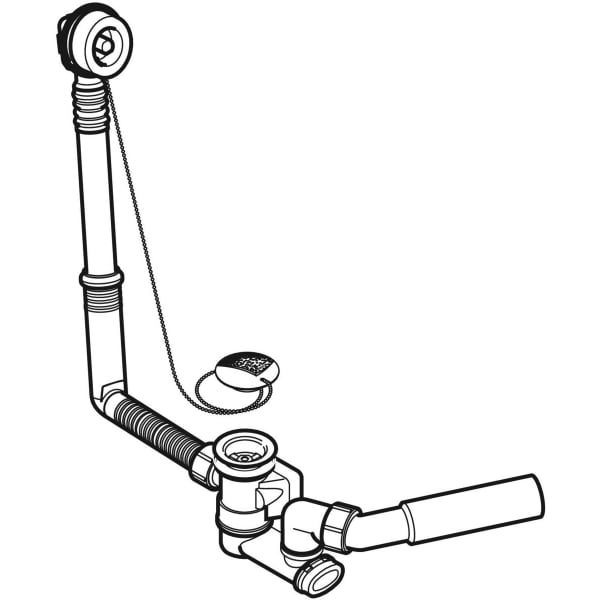 Keramag Geberit Bathtub Drain With Waste Plug D52 With Ready-to-fit-set