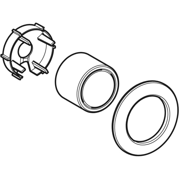 Keramag Geberit Blind Rosette KOAX G 2" With Cylinder And Retainer