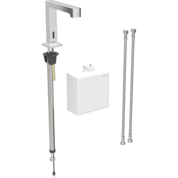 keramag Geberit Brenta washbasin tap deck-mounted battery operation with exposed function box