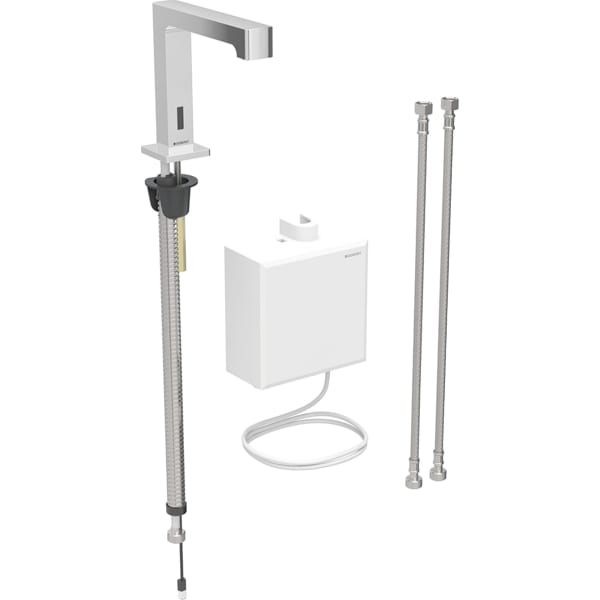 keramag Geberit Brenta washbasin tap deck-mounted mains operation with exposed function box