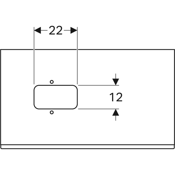 Keramag Geberit Citterio Cabinet For Lay-on Washbasin With One Drawer