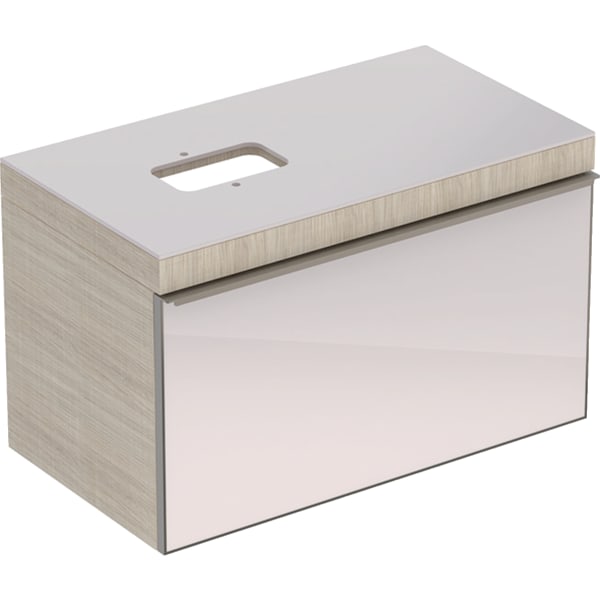 keramag Geberit Citterio cabinet for lay-on washbasin with one drawer