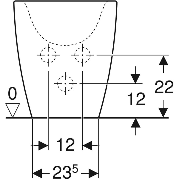 Keramag Geberit Citterio Floor-standing Bidet Back-to-wall Shrouded