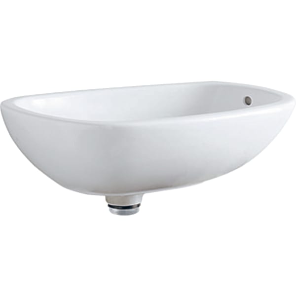 keramag Geberit Citterio lay-on washbasin with waste outlet