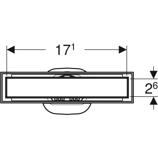 Keramag Geberit CleanLine Shower Channel Tile-bearing