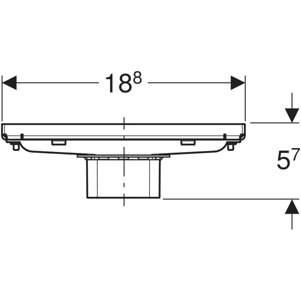 Keramag Geberit CleanLine Shower Channel Tile-bearing
