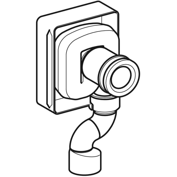 Keramag Geberit Concealed Trap For Urinal Vertical Outlet