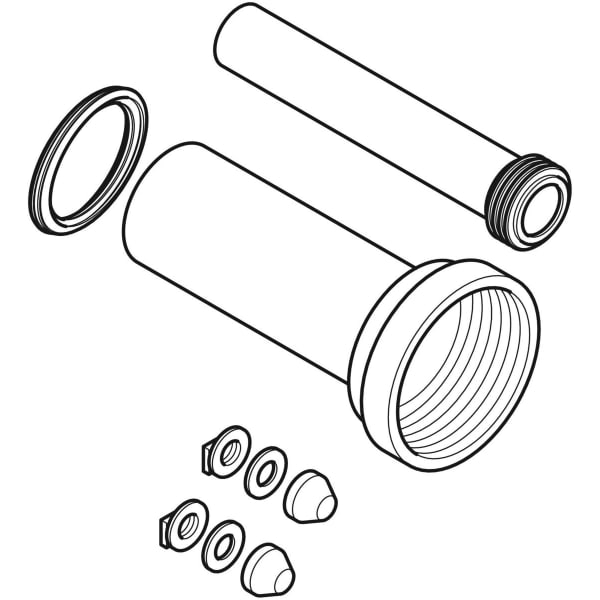 Keramag Geberit Connection Set For Wall-hung WC Length 26.5 Cm