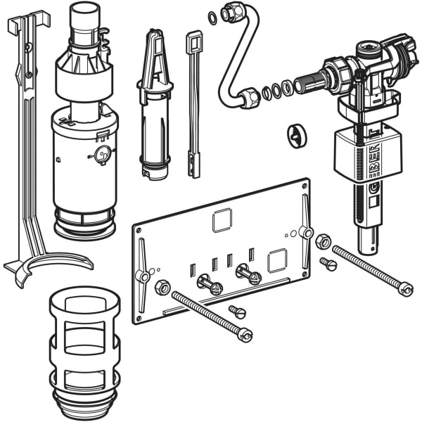 Keramag Geberit Conversion Kit For Dual Flush For Type 10.800 Concealed Cistern
