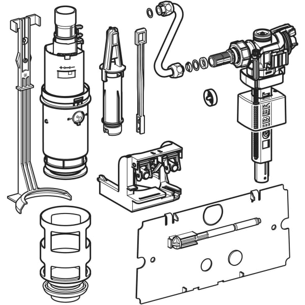 Keramag Geberit Conversion Kit For Dual Flush With Type 383 Fill Valve For Type 110.800 Concealed Cistern