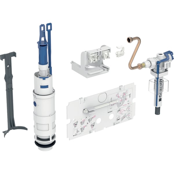 keramag Geberit conversion kit for dual flush with type 383 fill valve for type 110.800 concealed cistern