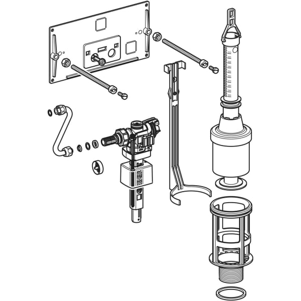 Keramag Geberit Conversion Set For Type 10.500 Concealed Cistern