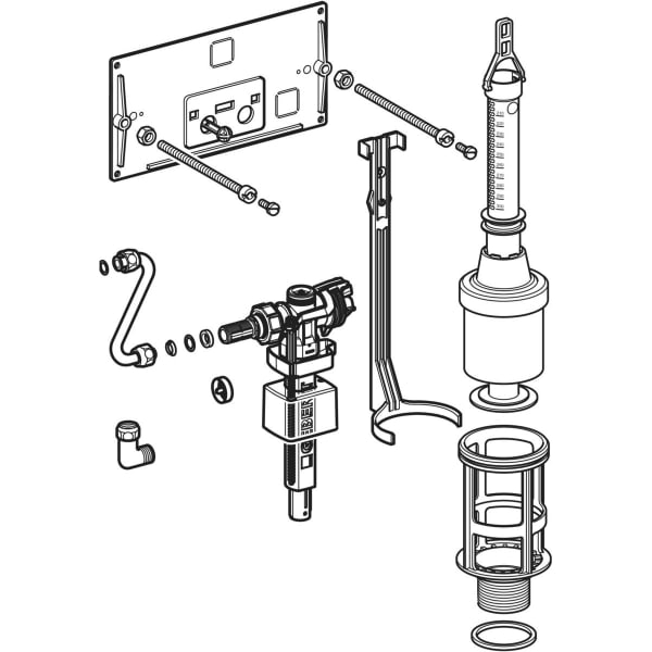Keramag Geberit Conversion Set For Type 10.600 Concealed Cistern
