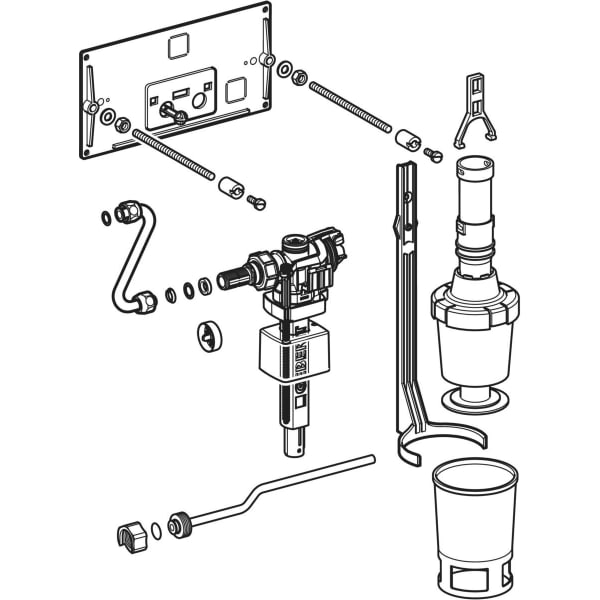 Keramag Geberit Conversion Set For Type 15.000 Concealed Cistern