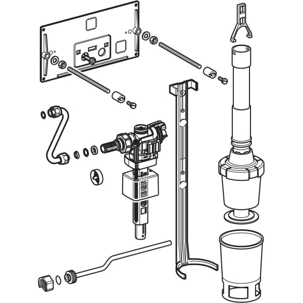 Keramag Geberit Conversion Set For Type 16.000 Concealed Cistern