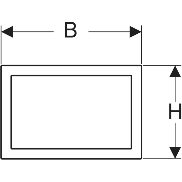 Keramag Geberit Cover Frame For Omega60 Actuator Plate Square