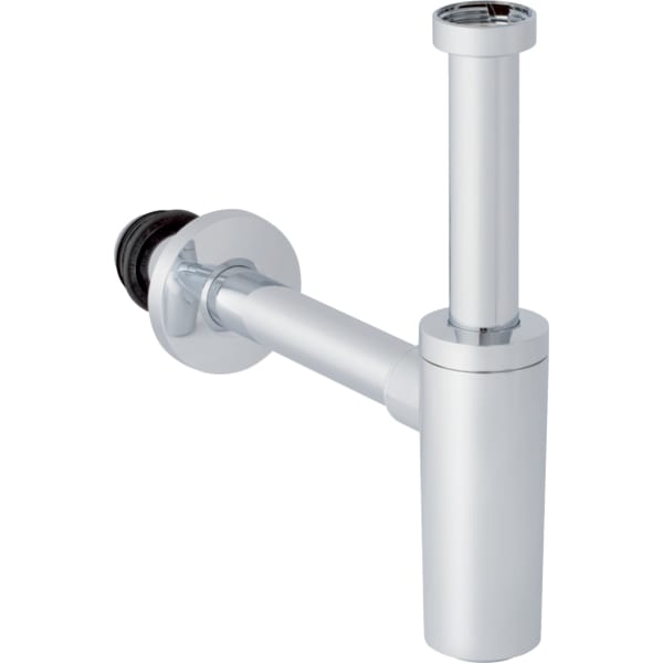 keramag Geberit dip tube trap for washbasin horizontal outlet push-on seal wall collar