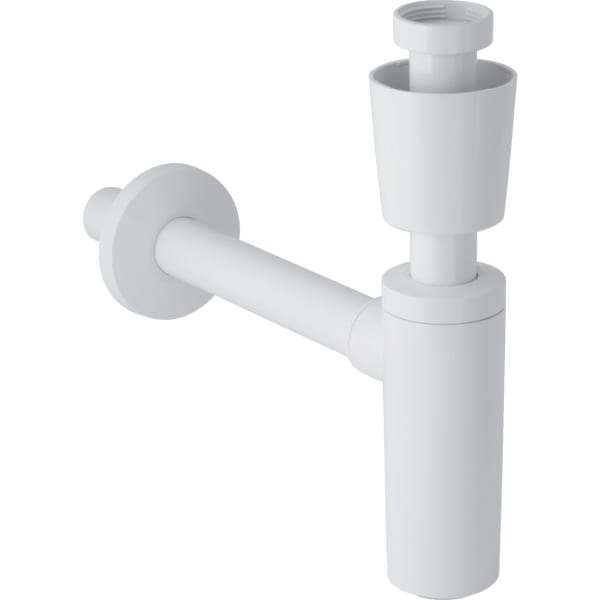 keramag Geberit dip tube trap for washbasin with valve collar horizontal outlet