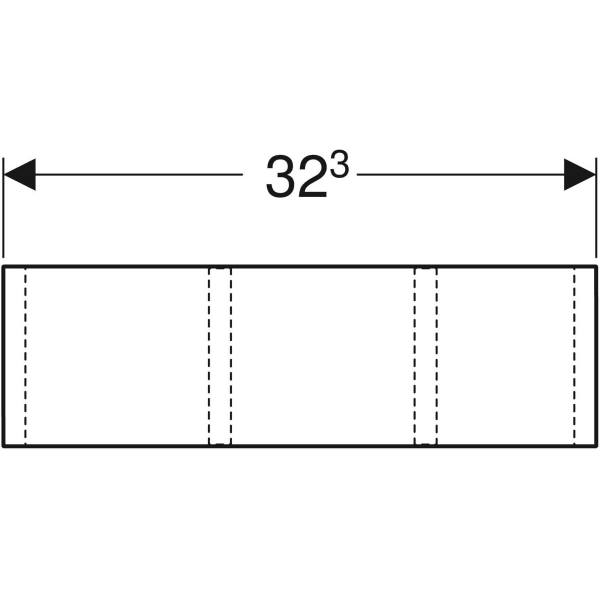 Keramag Geberit Drawer Insert H-partition For Bottom Drawer