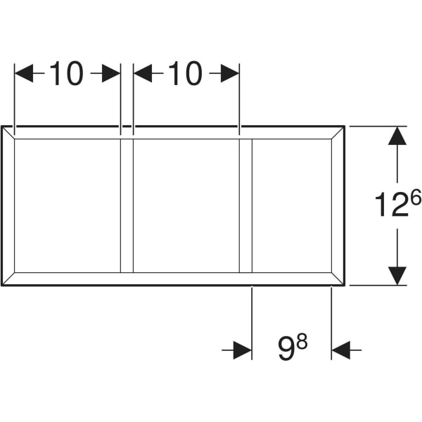 Keramag Geberit Drawer Insert H-partition For Top Drawer