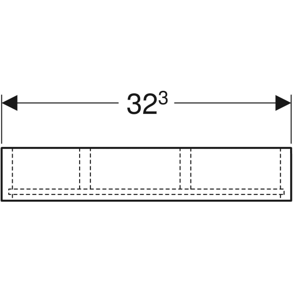 Keramag Geberit Drawer Insert H-partition For Top Drawer