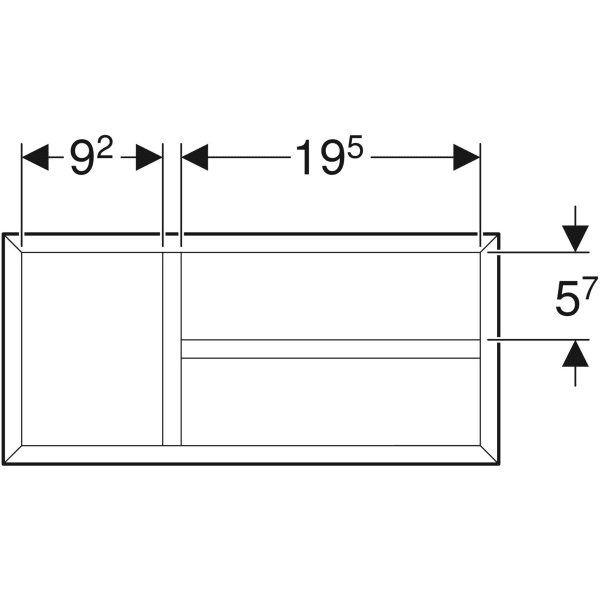 Keramag Geberit Drawer Insert T-partition For Top Drawer