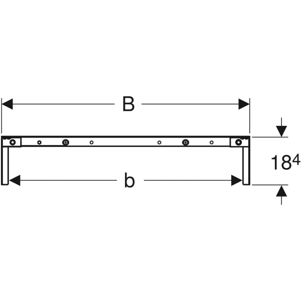 Keramag Geberit Duofix Crossbar For Element Fastening For Stud Clearance From 60 Cm