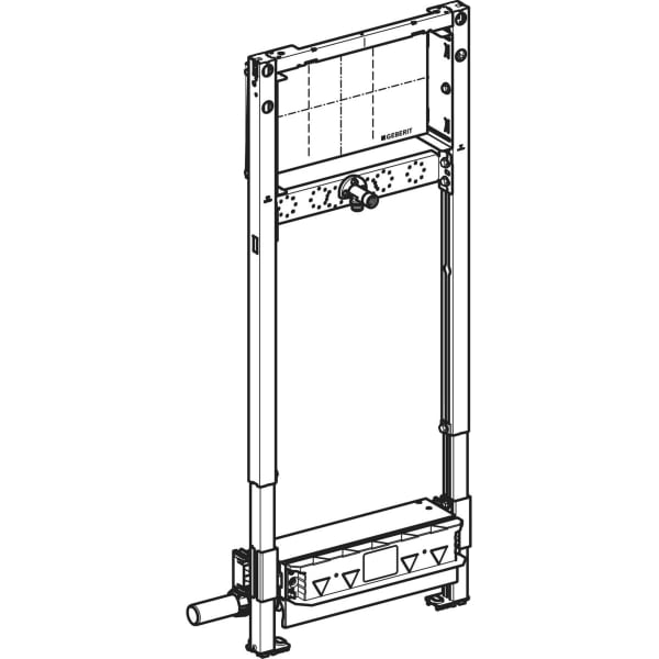 Keramag Geberit Duofix Element For Shower 130 Cm With CleanWall Wall Drain Wall-mounted Tap Concealed For Screed Height At Inlet 65–90 Mm