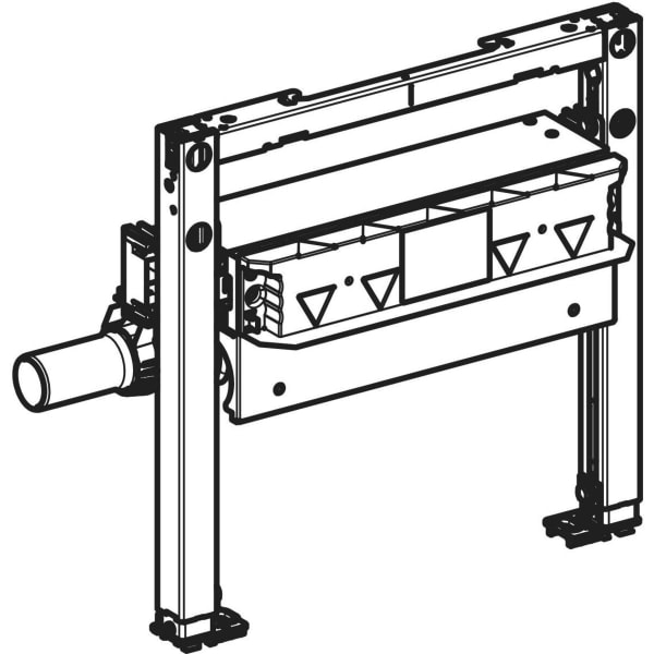 Keramag Geberit Duofix Element For Shower 50 Cm With CleanWall Wall Drain For Screed Height At Inlet 90–250 Mm
