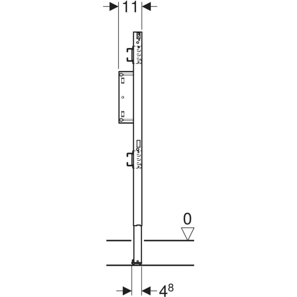 Keramag Geberit Duofix Element For Shower And Bathtub 98–112 Cm Wall-mounted Tap Concealed