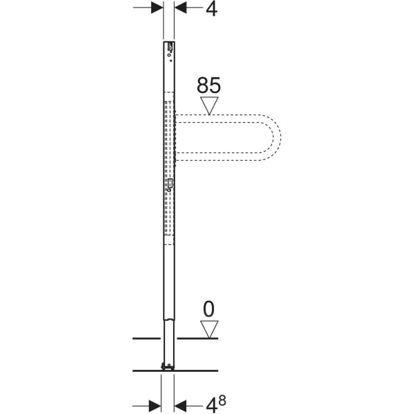 Keramag Geberit Duofix Element For Support Handles 112 Cm Barrier-free