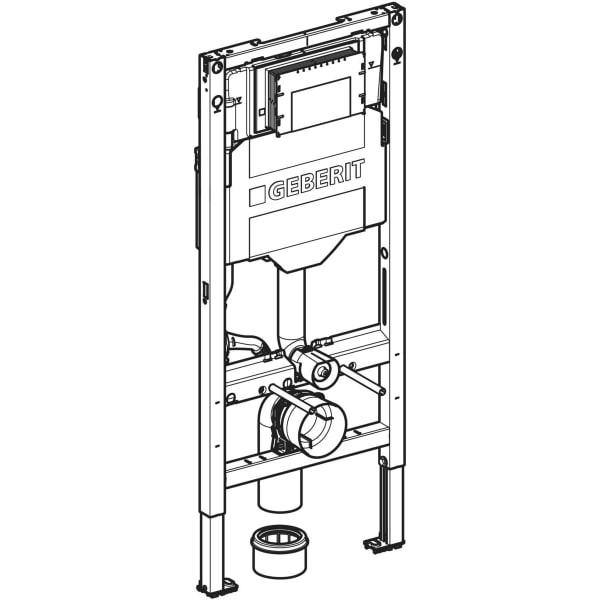 Keramag Geberit Duofix Element For Wall-hung WC 112 cm With Sigma Concealed Cistern 12 cm 4.5/3 litres