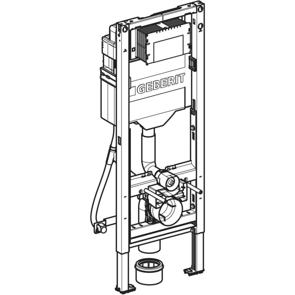 Keramag Geberit Duofix Element For Wall-hung WC 112 Cm With Sigma Concealed Cistern 12 Cm Barrier-free 4.5 / 3 Litre