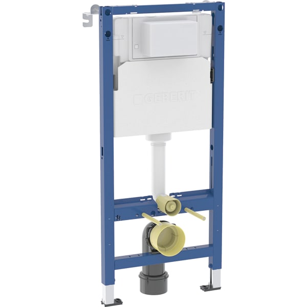 keramag Geberit Duofix element for wall-hung WC 112 cm with Alpha concealed cistern 12 cm 4.5 / 3 litres