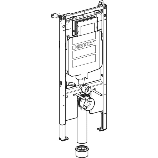 Keramag Geberit Duofix Element For Wall-hung WC 114 Cm With Sigma Concealed Cistern 8 Cm 4.5 / 3 Litres