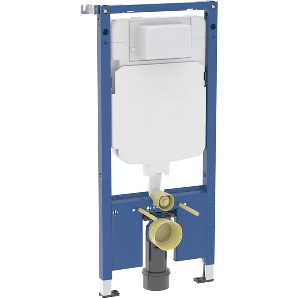 keramag Geberit Duofix element for wall-hung WC 114 cm with Alpha concealed cistern 8 cm