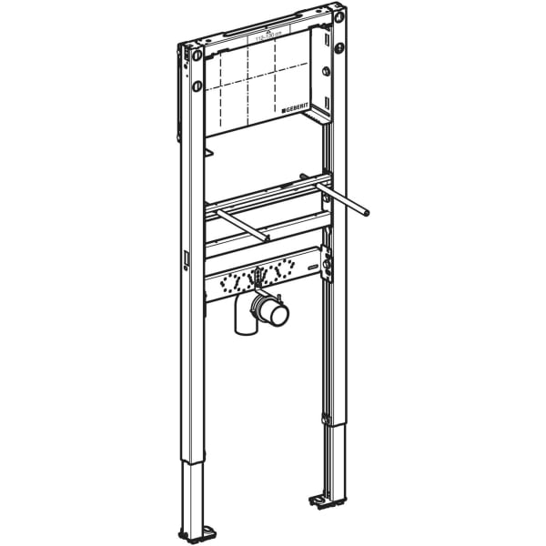 Keramag Geberit Duofix Element For Washbasin 112–130 Cm Slim Design Wall-mounted Tap Concealed