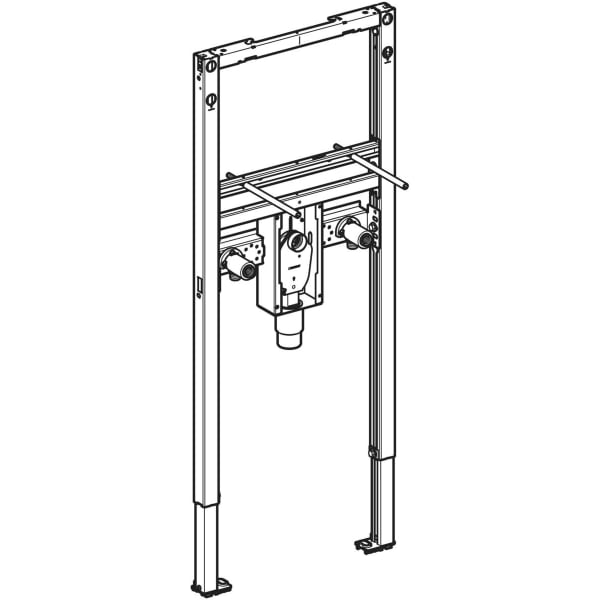 Keramag Geberit Duofix Element For Washbasin 112 Cm Deck-mounted Tap With Concealed Trap