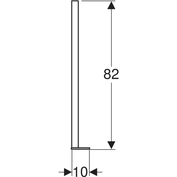 Keramag Geberit Duofix Set Of Leg Supports With Large Foot Plate For Floor Constructions 25–45 Cm
