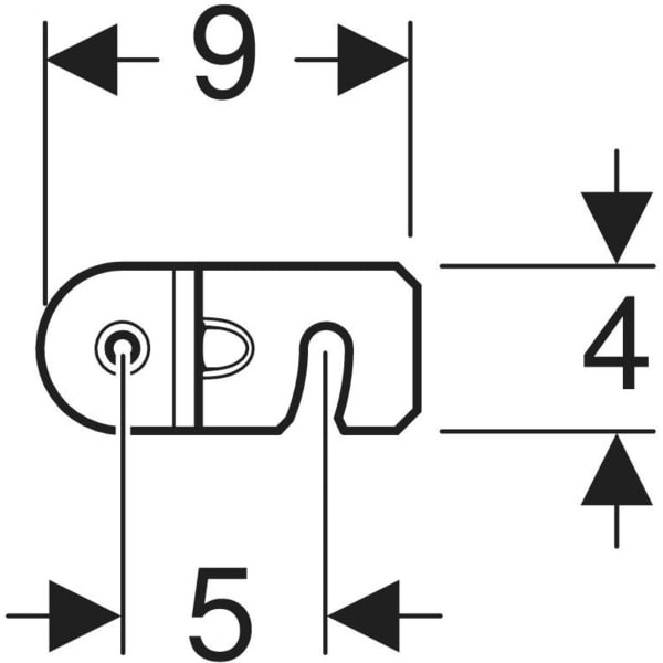 Keramag Geberit DuofixBasic Set Of Wall Anchors For Single Installation
