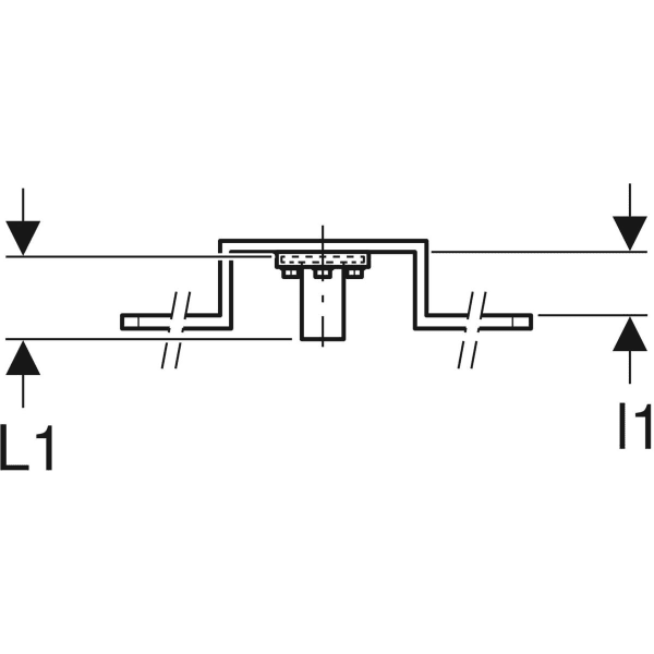 Keramag Geberit Elbow Tap Connector 90° With Male Thread MF 1/2" Premounted Single