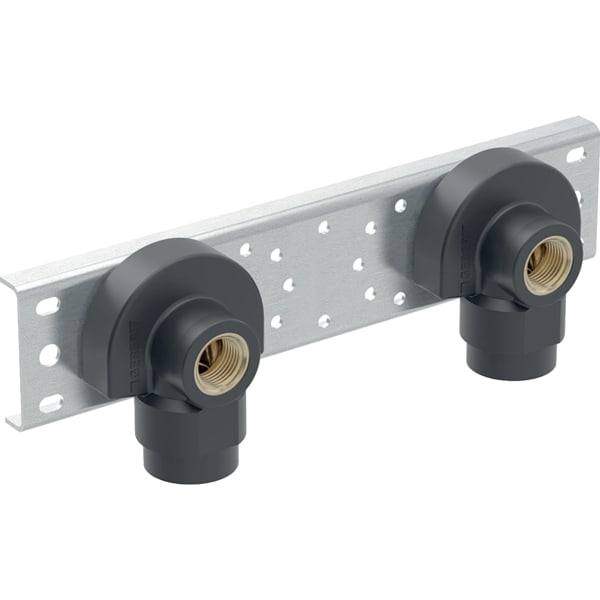keramag Geberit elbow tap connector 90° with male thread MF 1/2" premounted double