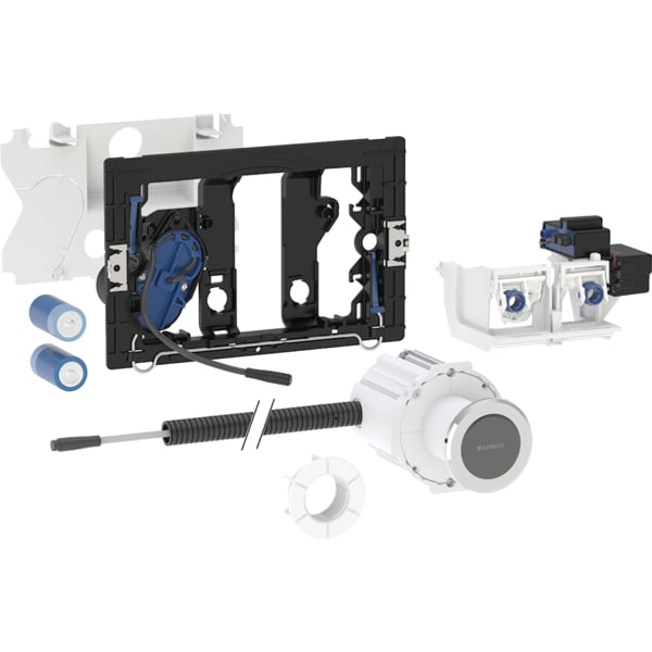 keramag Geberit electronic WC flush control battery operation for Sigma concealed cistern 12 cm with Type 10 IR button round