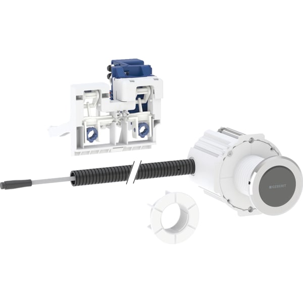 keramag Geberit electronic WC flush control mains operation for Omega concealed cistern 12 cm with Type 10 IR button round