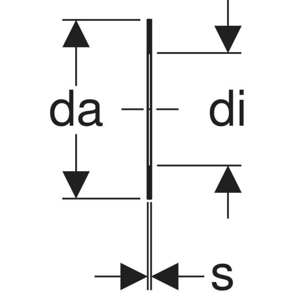 Keramag Geberit Flange Gasket Fibre Composite Material PN 10/16