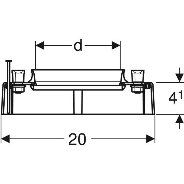 Keramag Geberit Formwork Guard With Integrated Fastening
