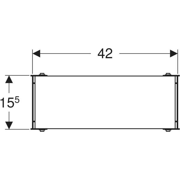 Keramag Geberit GIS Mounting Plate Universal 15.5 X 42 Cm Concealed Installation