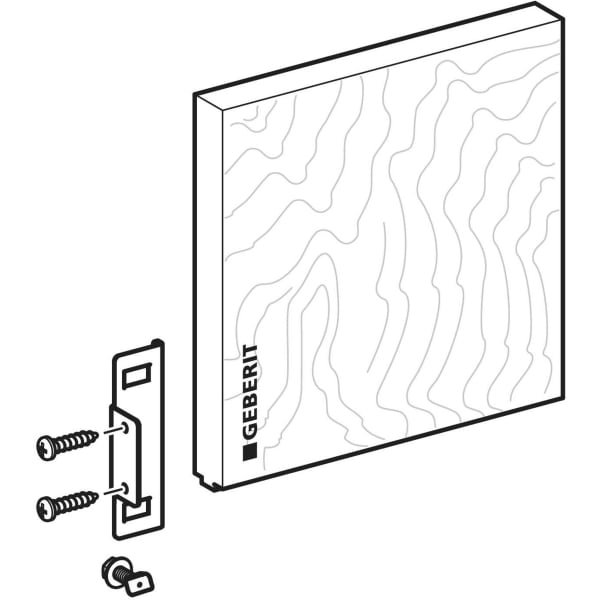Keramag Geberit GIS Mounting Plate Universal 25 X 25 Cm